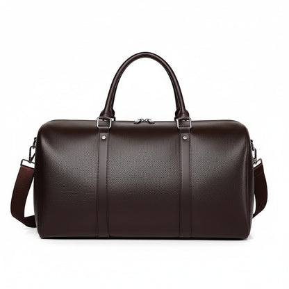 Brown Duffle Bag Mens - Brown - Fabric Detail