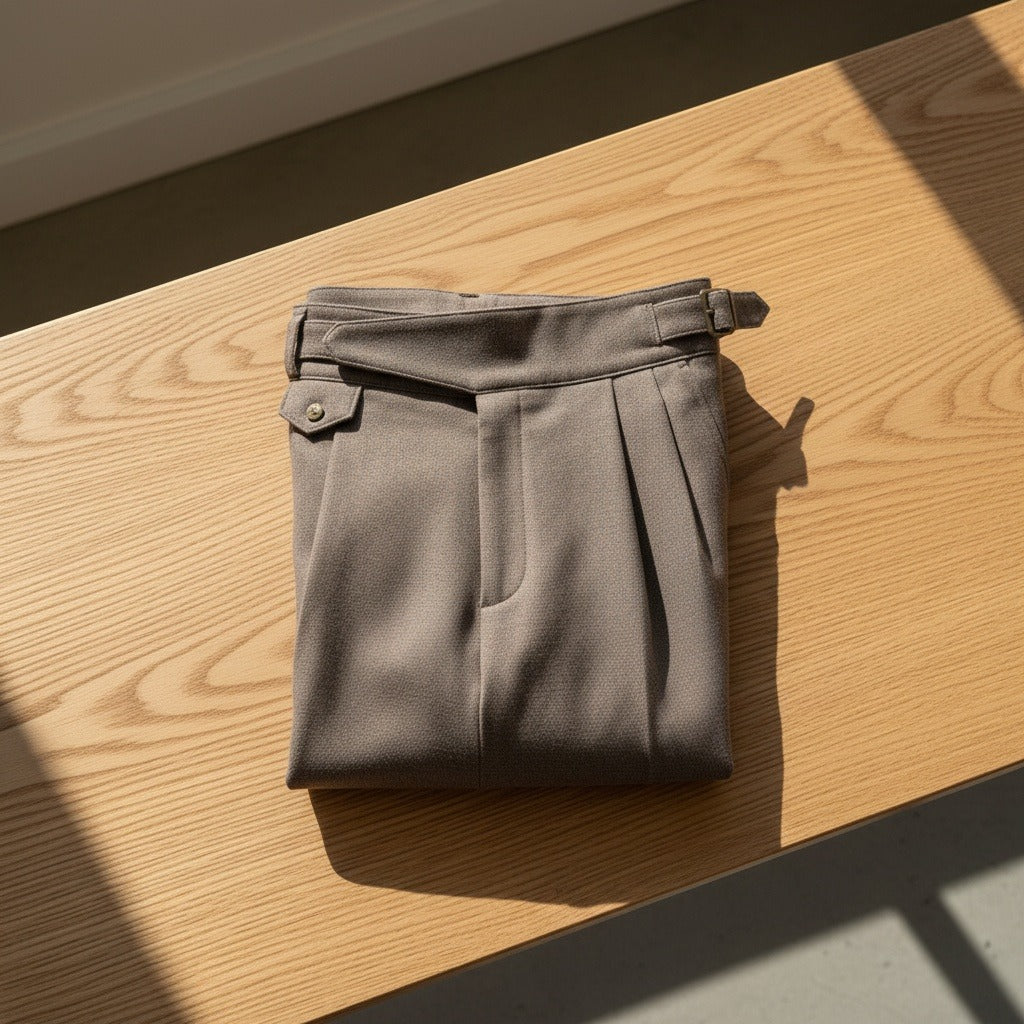 Brown Gurkha Trousers - Taupe - Lifestyle Inspiration