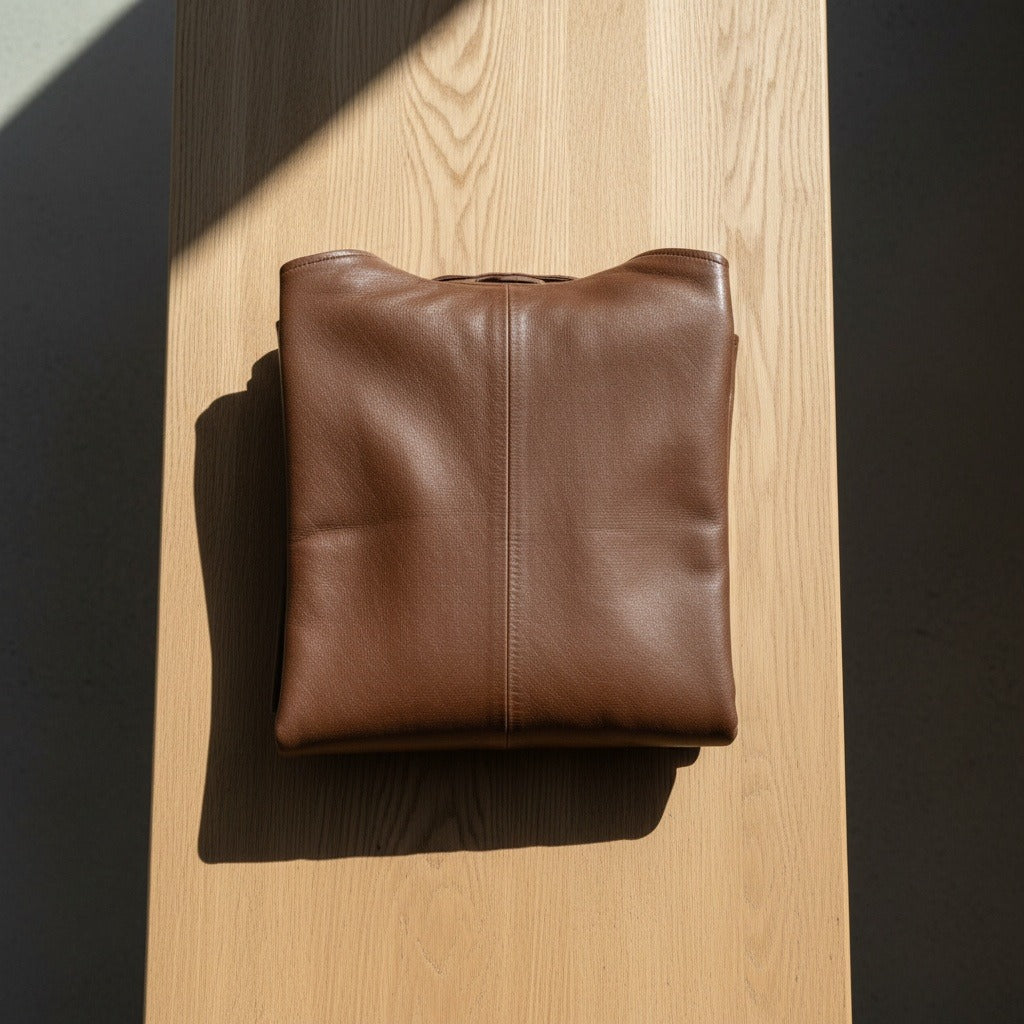 Brown Leather Trench Coat for Men - Brown - Lifestyle Inspiration
