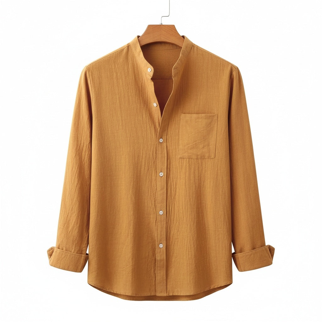 Brown Linen Shirt