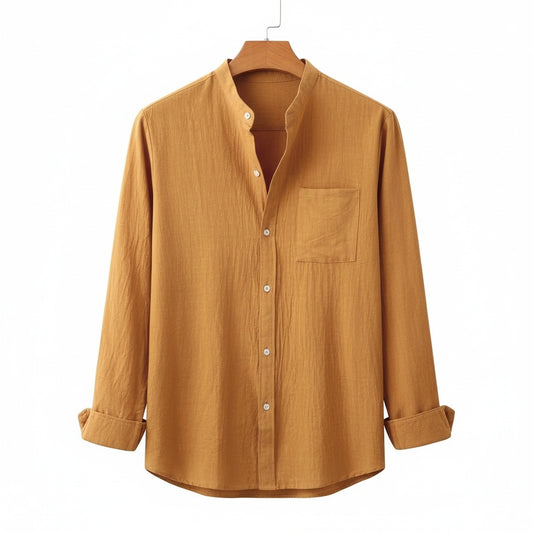 Brown Linen Shirt