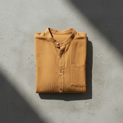 Brown Linen Shirt