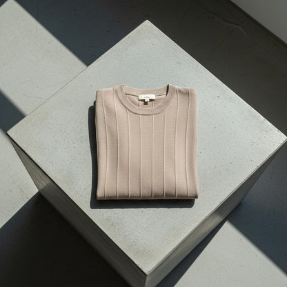 Brown Ribbed T Shirt - Brown - Lifestyle Inspiration
