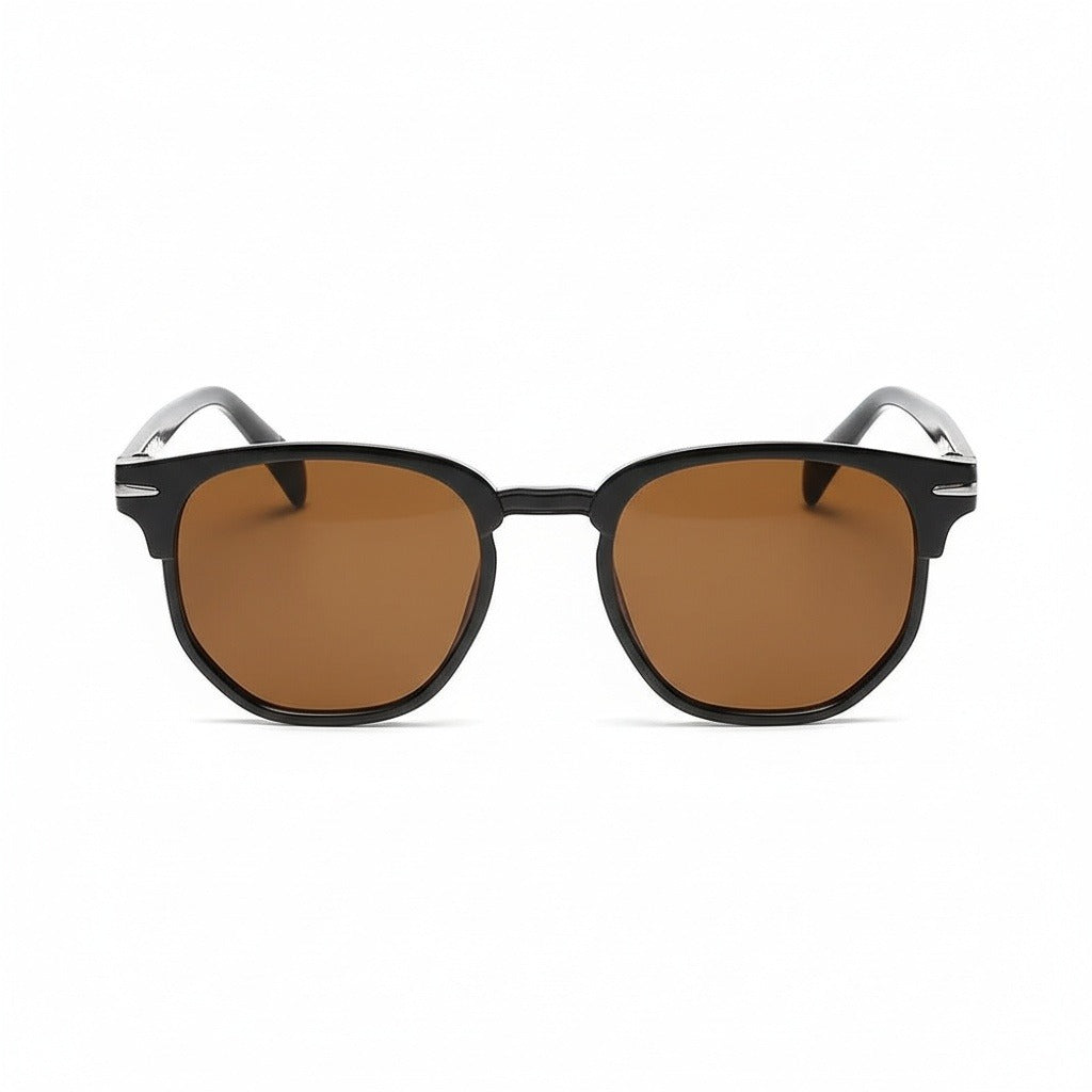 Brown Tinted Sunglasses Men's - Brown - Front View