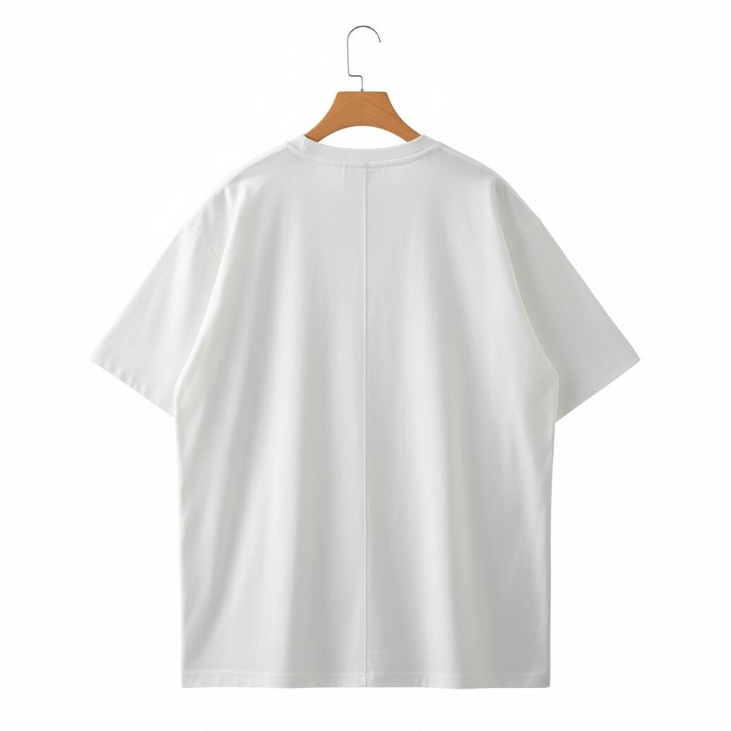 Business Casual T Shirt - Bright White - Fabric Detail