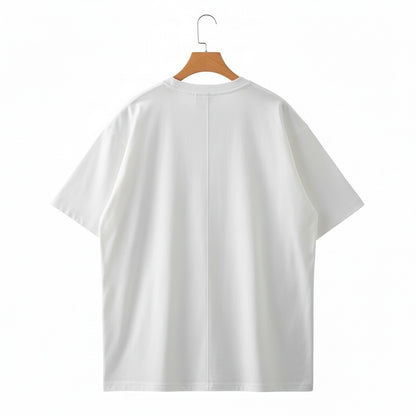 Business Casual T Shirt - Bright White - Fabric Detail