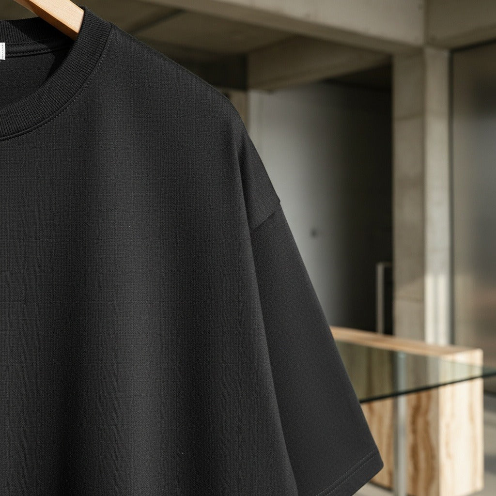 Business Casual T Shirt - Obsidian Black - Back View