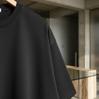 Business Casual T Shirt - Obsidian Black - Back View