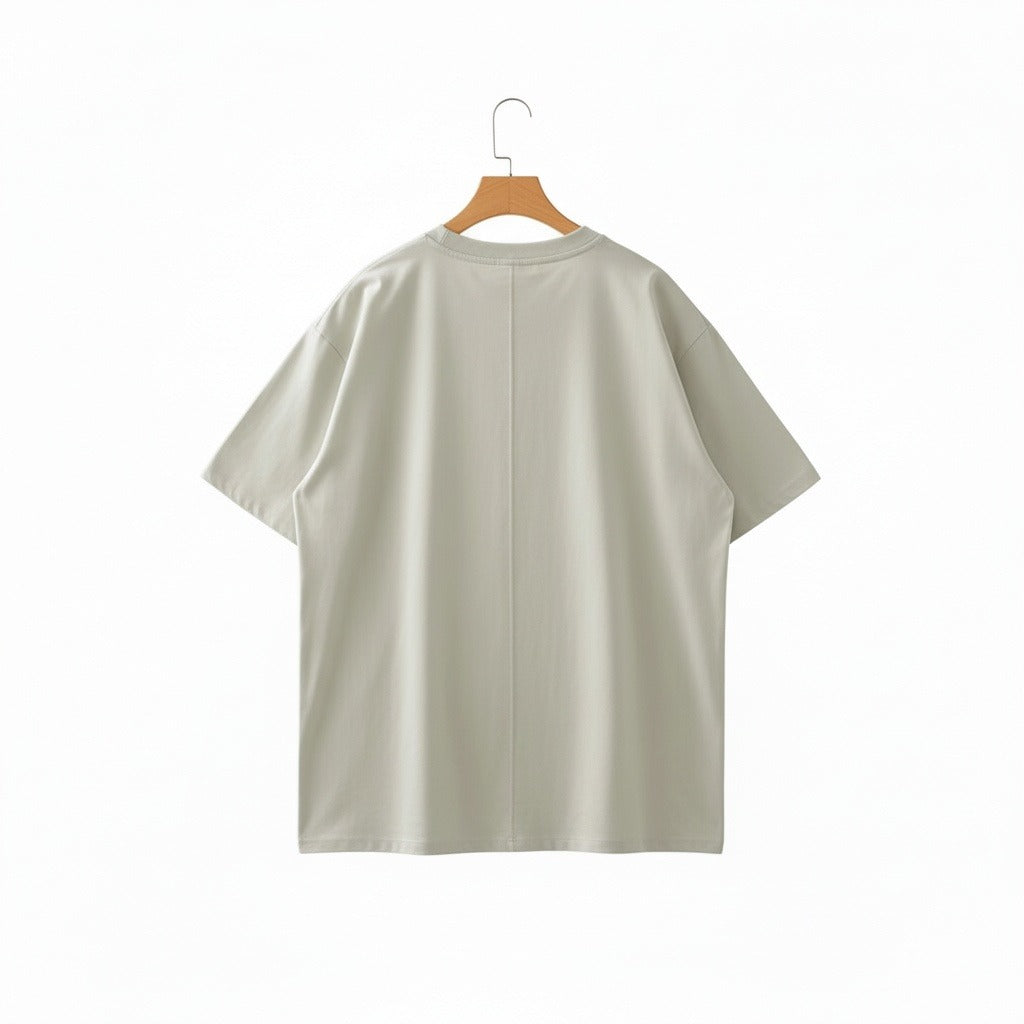 Business Casual T Shirt - Sage Green - Fabric Detail