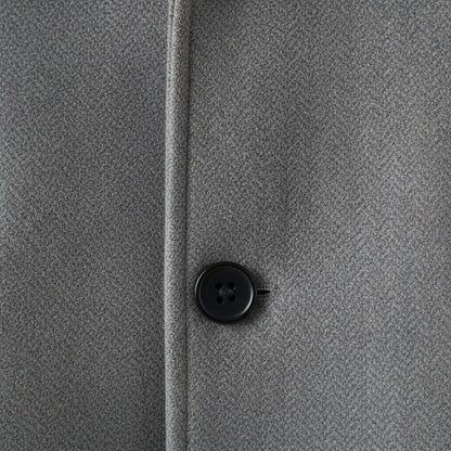 Business Trench Coat Mens - Light Gray - Texture Close Up