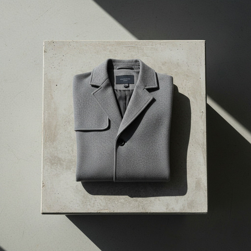 Business Trench Coat Mens - Light Gray - Lifestyle Inspiration