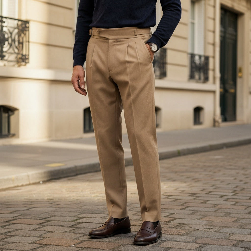 Camel Gurkha Trousers - Camel - Angled Shot