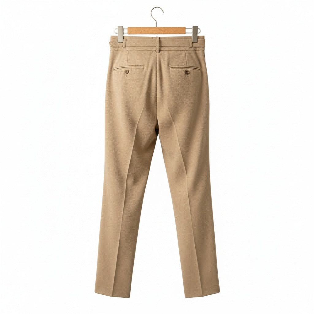 Camel Gurkha Trousers - Camel - Fabric Detail