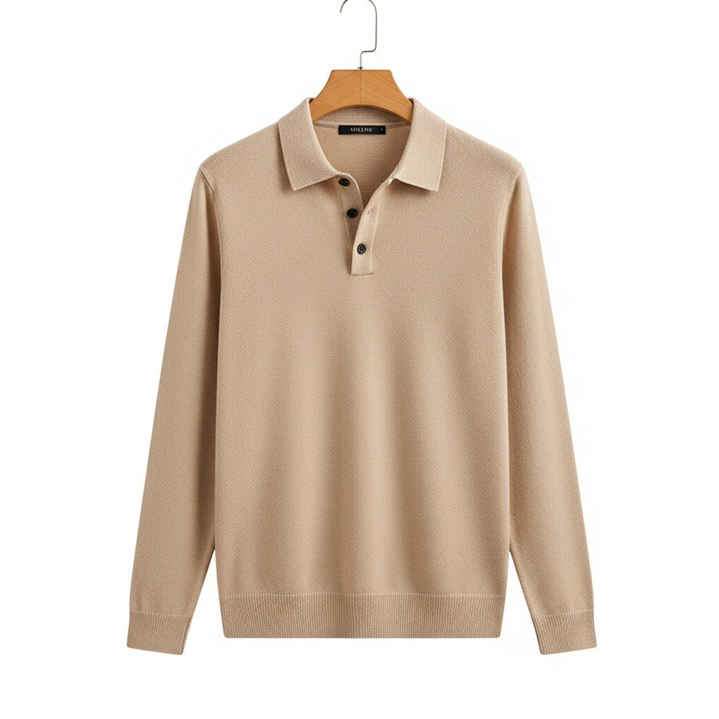 Camel Polo Shirt - Camel - Front View