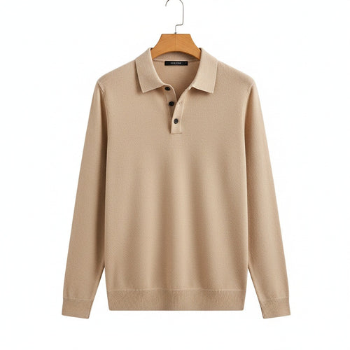 Camel Polo Shirt - Camel - Front View
