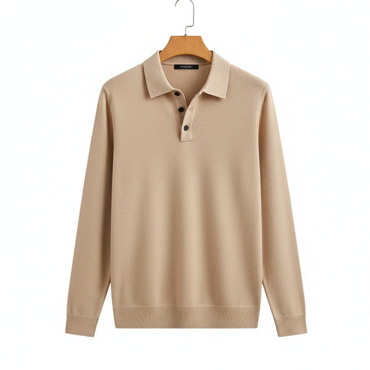 Camel Polo Shirt - Camel - Front View