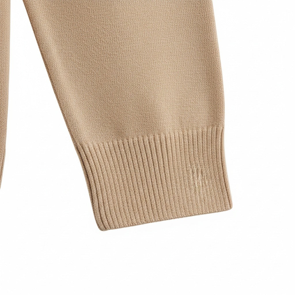 Camel Polo Shirt - Camel - Texture Close Up