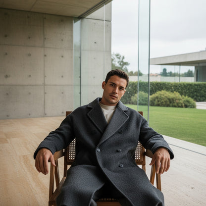 Cashmere Trench Coat Men's