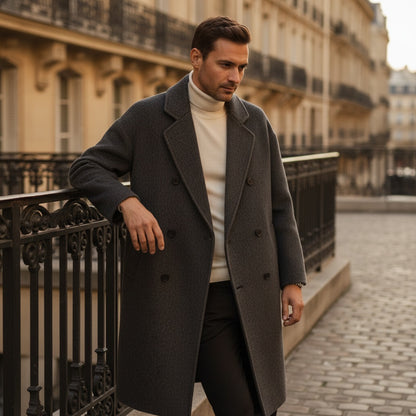 Cashmere Trench Coat Men's