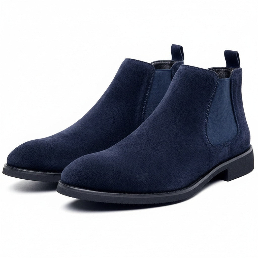 Chelsea Boots Men Navy - Navy - Front View