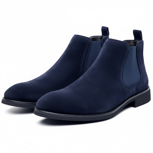 Chelsea Boots Men Navy - Navy - Front View