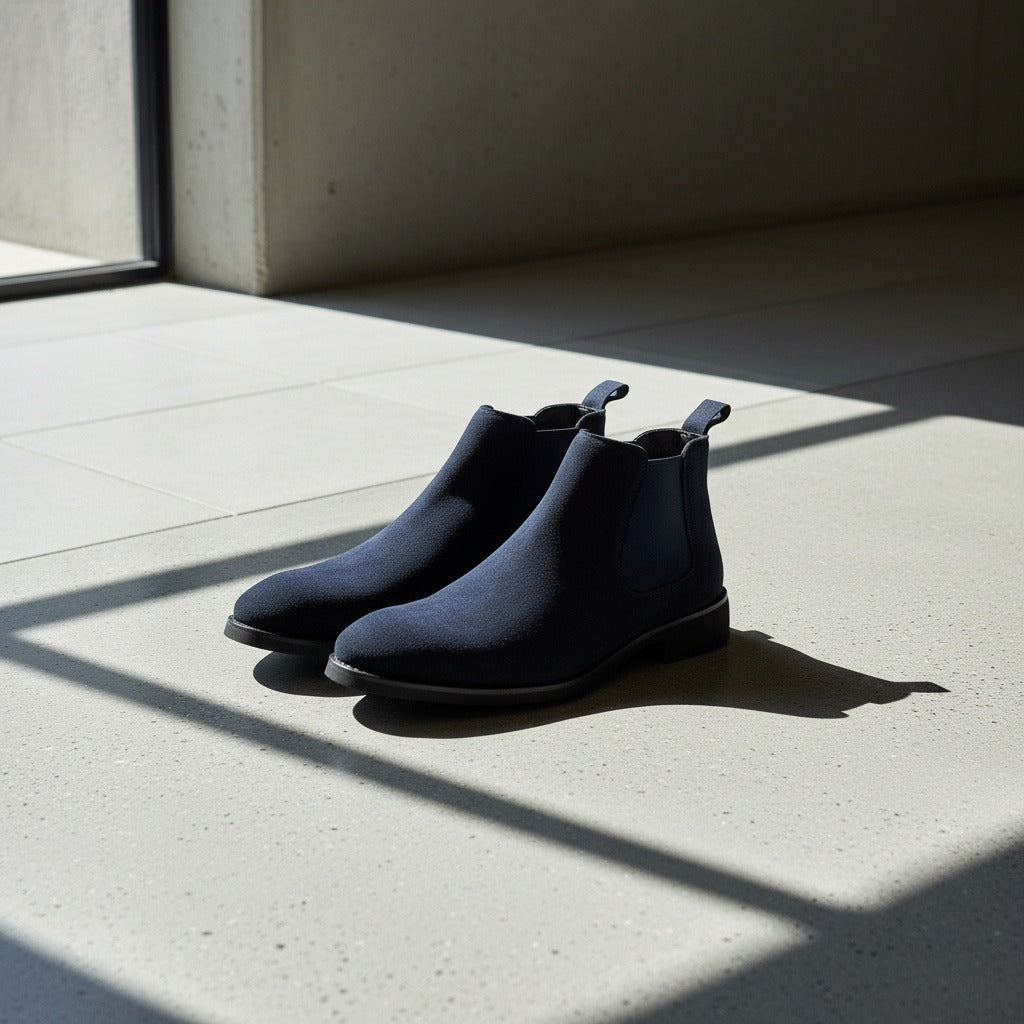 Chelsea Boots Men Navy - Navy - Lifestyle Inspiration