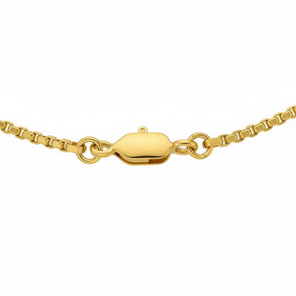 Christian Cross Necklace Mens - Gold - Texture Close Up