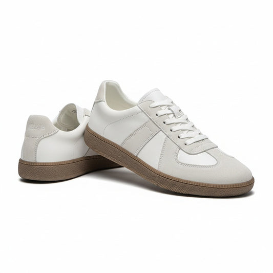 Clay Court Tennis Sneakers - Off White - Front View