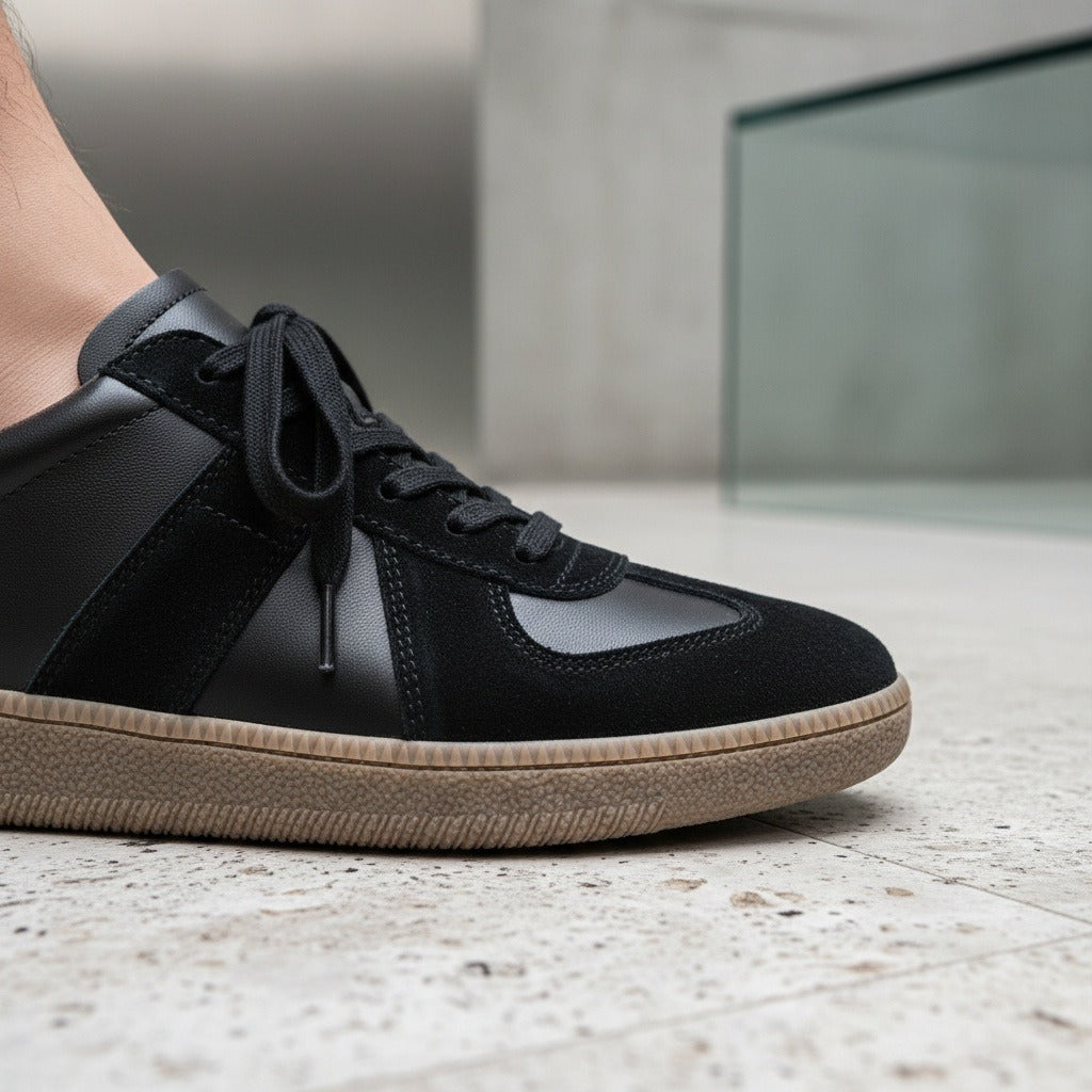 Clay Court Tennis Sneakers - Desert Sand - Back View