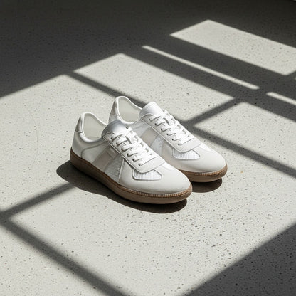 Clay Court Tennis Sneakers - Pale Stone - Lifestyle Inspiration