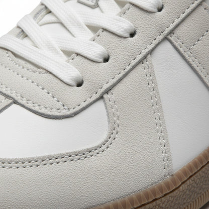 Clay Court Tennis Sneakers - Off White - Texture Close Up