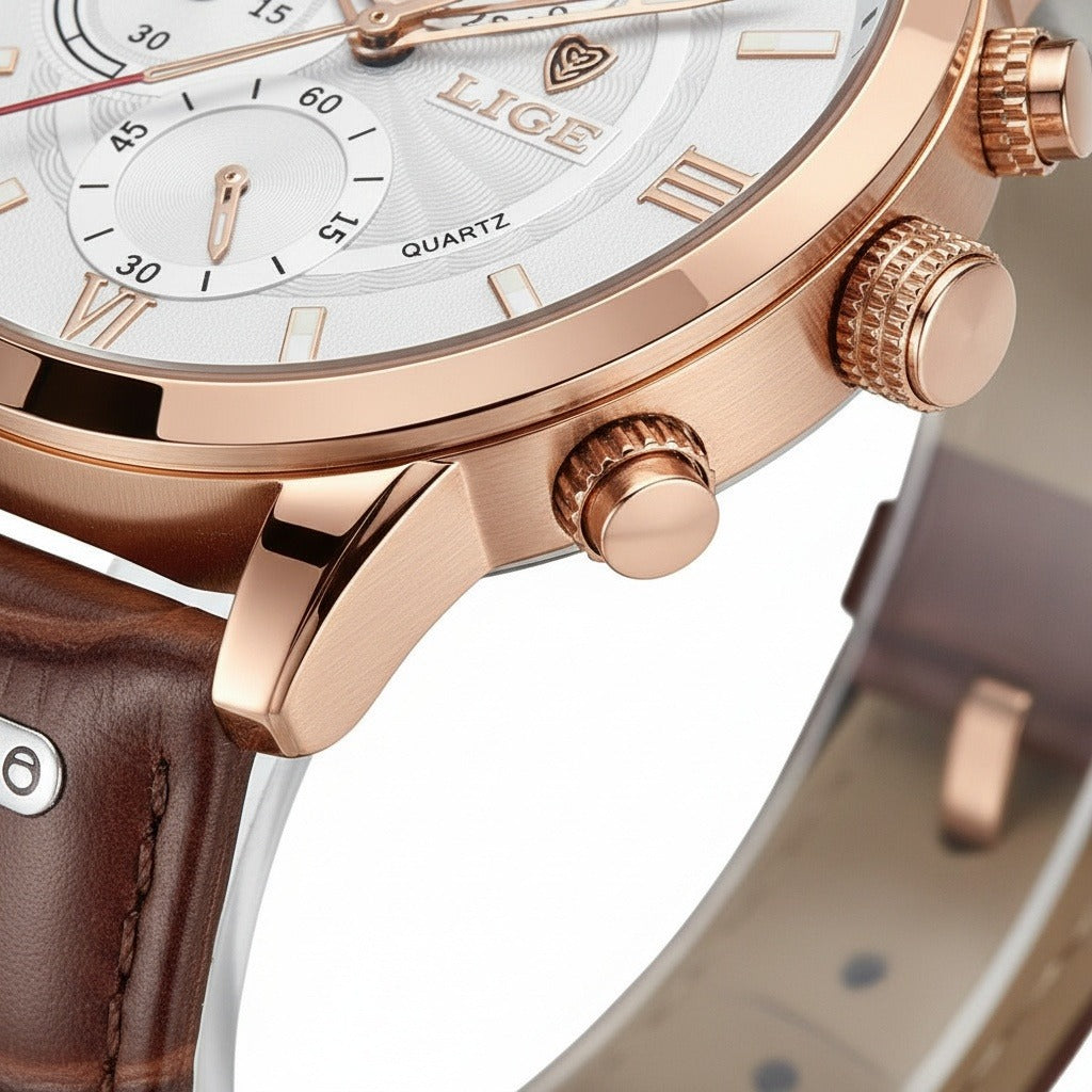 Cosmograph Watch - Rose Gold - Texture Close Up