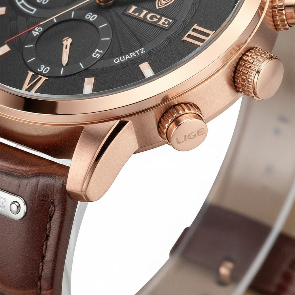 Cosmograph Watch - Walnut Brown - Texture Close Up