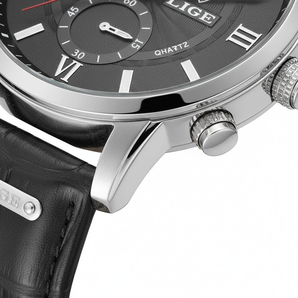 Cosmograph Watch - Obsidian Silver - Texture Close Up