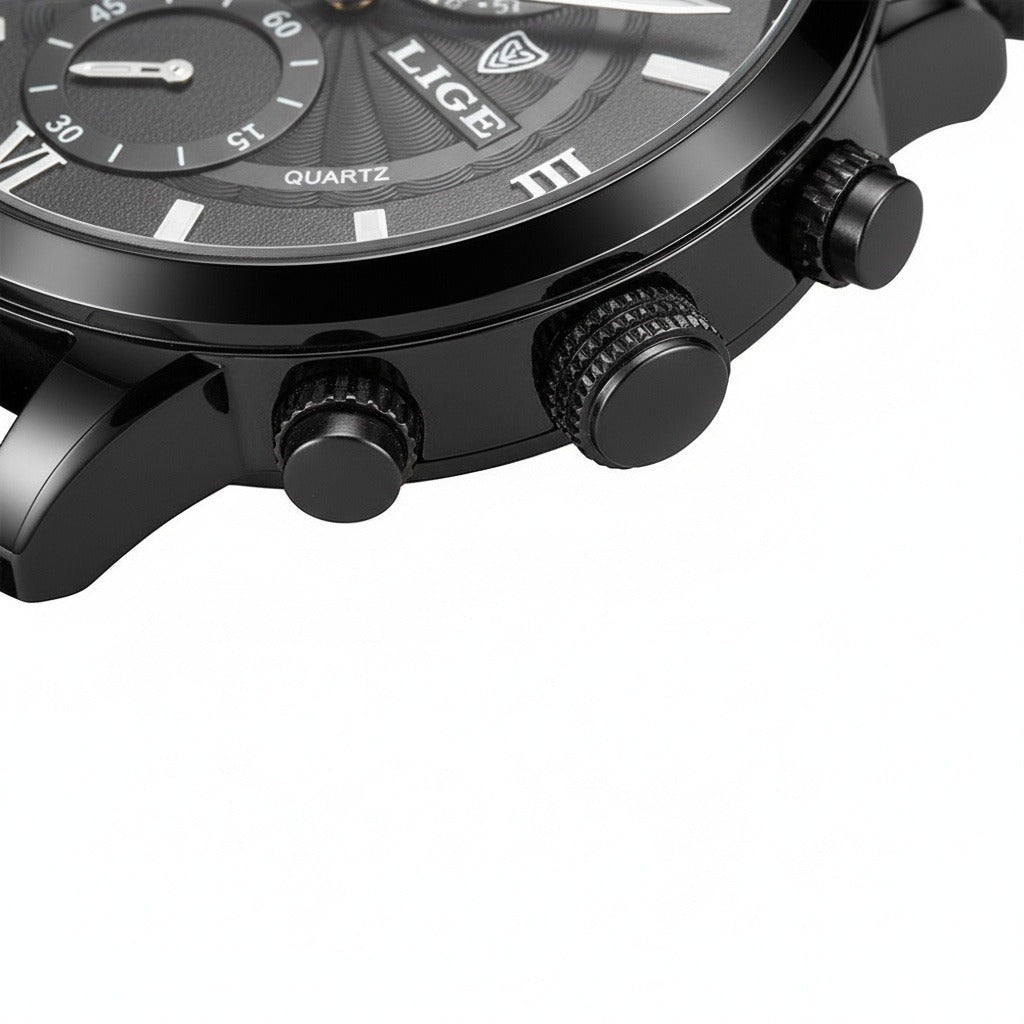 Cosmograph Watch - Black - Texture Close Up