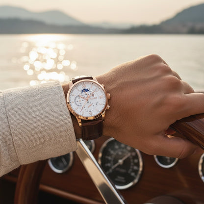 Cosmograph Watch - Rose Gold - Angled Shot