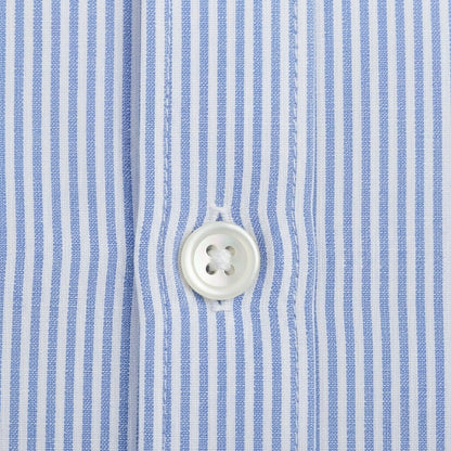 Cotton Shirt for Men Formal - Powder Blue - Texture Close Up