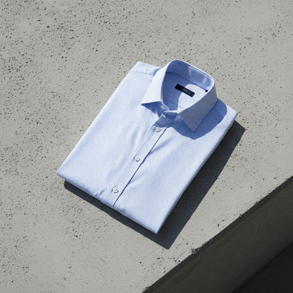 Cotton Shirt for Men Formal - Powder Blue - Lifestyle Inspiration