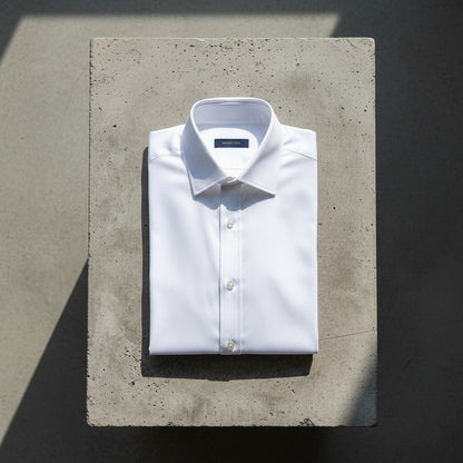 Cotton Shirt for Men Formal - Bright White - Lifestyle Inspiration