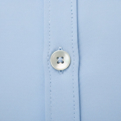 Cotton Shirt for Men Formal - Sky Blue - Texture Close Up