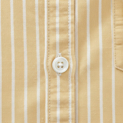 Cotton Shirt Yellow - Yellow - Texture Close Up