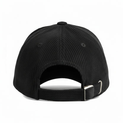 Country Club Cap - Black - Fabric Detail