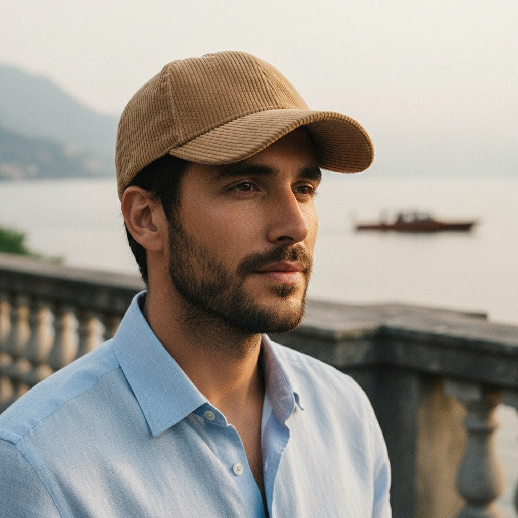 Country Club Cap - Camel - Angled Shot