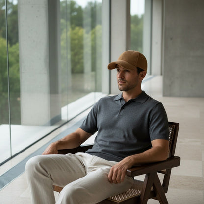 Country Club Cap - Camel - Side Profile