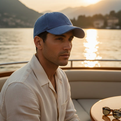 Country Club Cap - Blue - Angled Shot