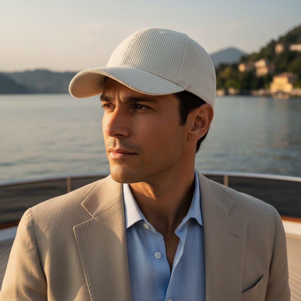 Country Club Cap - Ecru - Angled Shot