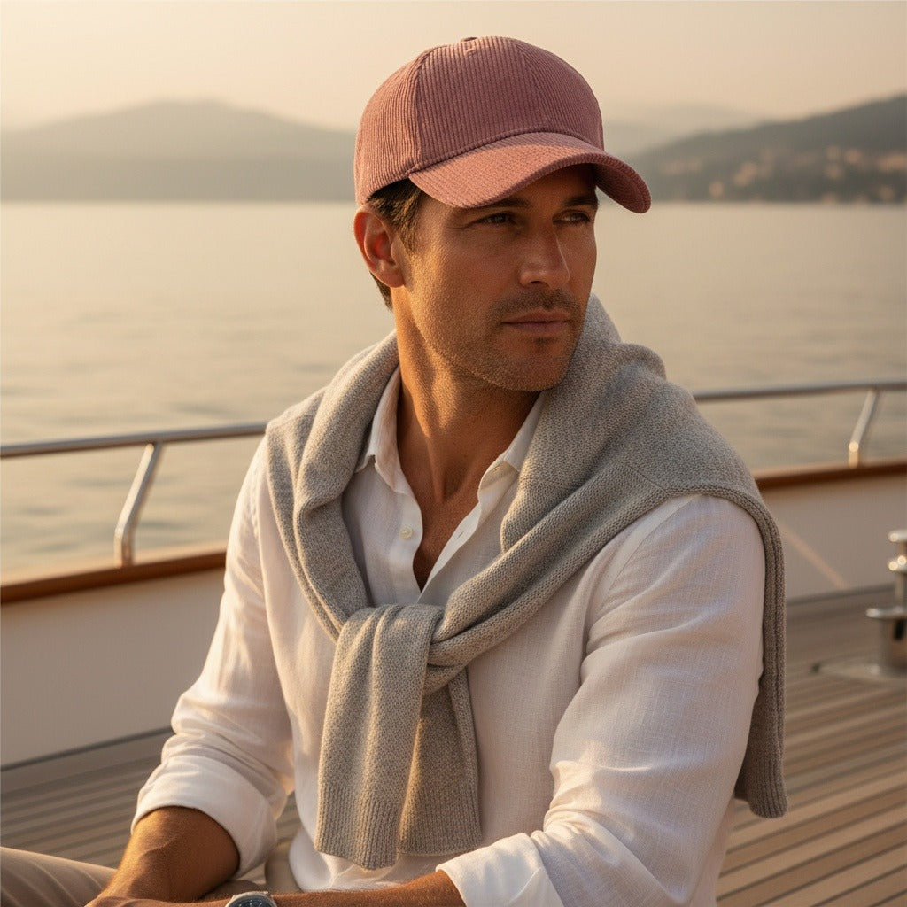 Country Club Cap - Rosewood - Angled Shot