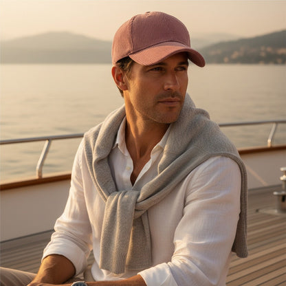 Country Club Cap - Rosewood - Angled Shot