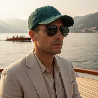 Country Club Cap - Teal - Angled Shot