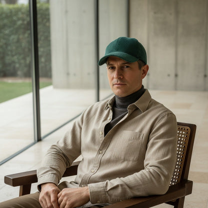 Country Club Cap - Teal - Side Profile